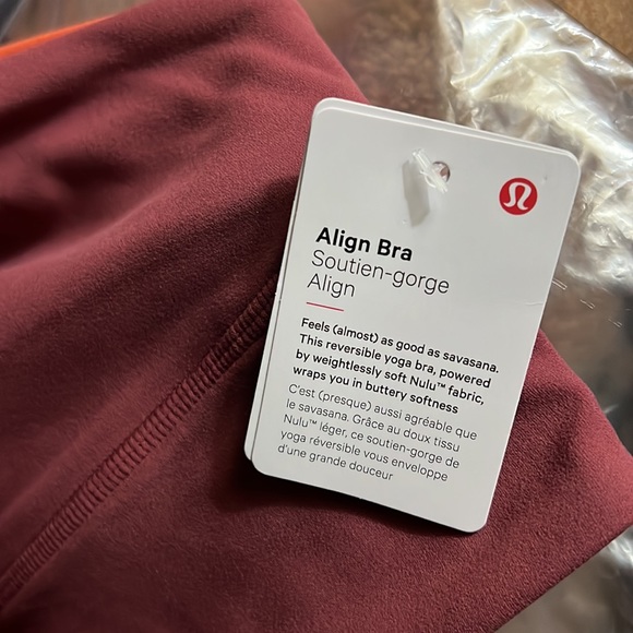 SOLD - NWT LULULEMON ALIGN™ REVERSIBLE BRA *LIGHT SUPPORT, A/B CUP - Picture 5 of 6